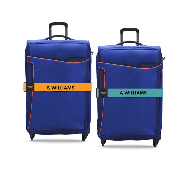 Personalised Luggage Strap Couple Bundle