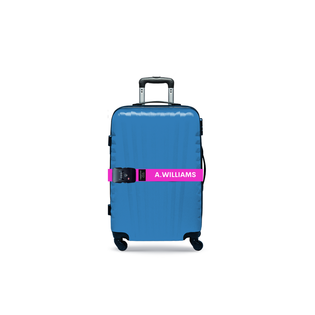 Personalised Lockable Luggage Straps