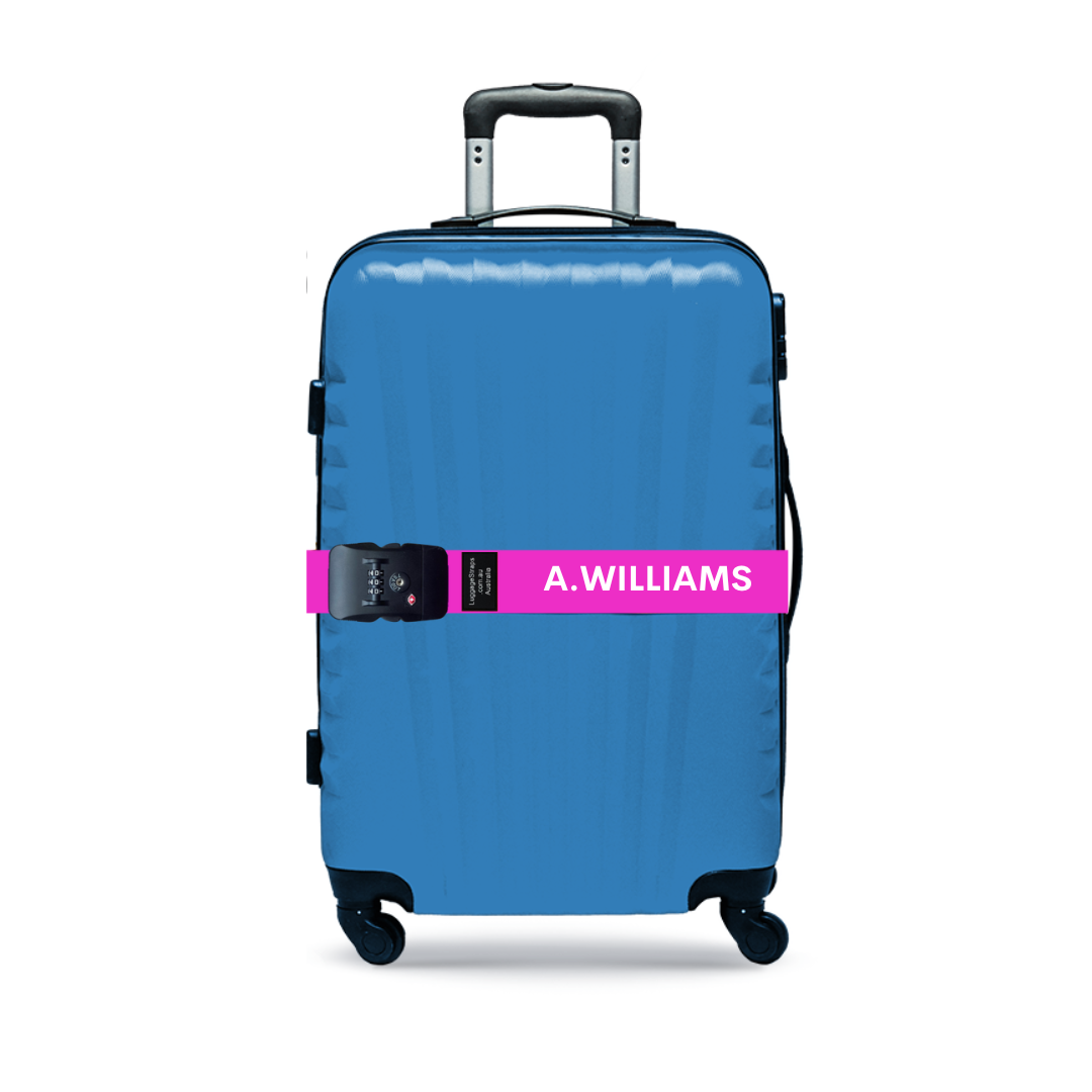 Custom TSACertified Lockable Luggage Straps Personalize Your Travel