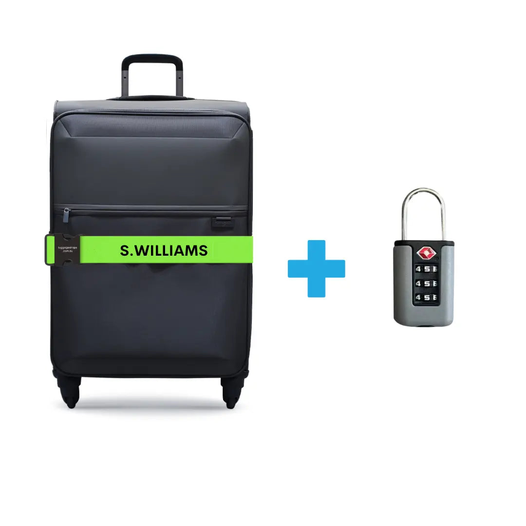 Custom Travel Bundle Secure & Personalise Your Luggage Luggage Straps